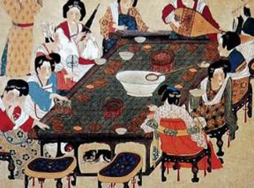 古代家中飲酒